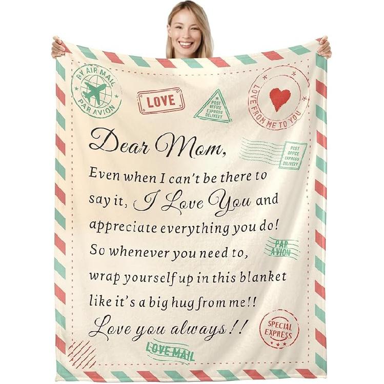 for Mom Blanket Mom Birthday Gifts from Daughter Son Mom Gifts Throw Blanket New Mom Bonus Mom Gifts Anniversary for Mom Valentine Christmas Thank 50 ×60