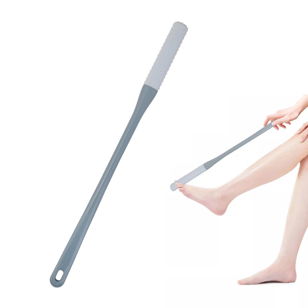 Toe Cleaning Brush Foot Scrubber in Shower with Long Handle Silicone Gap Brush Between Toes Cleaner Scrub for Seniors Elderly