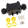 Waterproof Outdoor External Electrical Junction Box Underground Wires Connector Black
