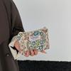 Yogodlns Women Floral Fabric Makeup Bag Cosmetics Case Brush Wash Bag for Birthday Holiday Gifts