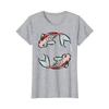 Asian Style Ink Fish Design TShirt Graphic T Shirts Men Clothing New Arrivals 2023 Men Cotton Daily Four Seasons T Shirt