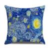 Capa de Almofada Artística Vintage Pintura a Óleo de Van Gogh Fronha Decoração de Sofá da Sala de Estar,(1)