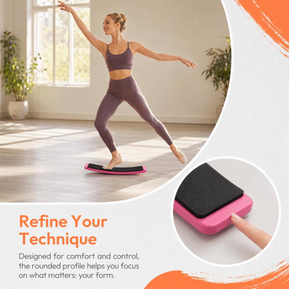 Curved Dance Training Board ABS Pirouette Trainer Portable Turning Board Figure Skating