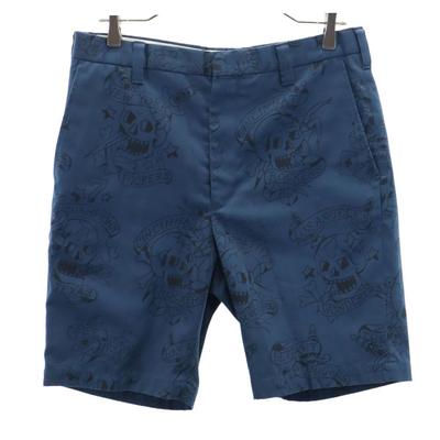 Made In Japan Skull Pattern Shorts M Blue Men's Used