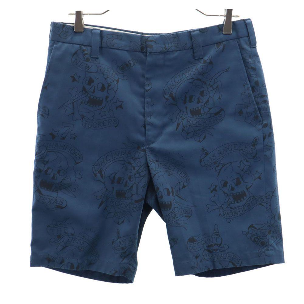 

WACKO MARIA made in Japan Skull Pattern Shorts M Blue Men s Used