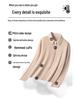 New Double-Sided Plush Women's Autumn/Winter Shirt with Cashmere Protein, 3A Antibacterial, Slim Fit—Wear Out or as Base Layer