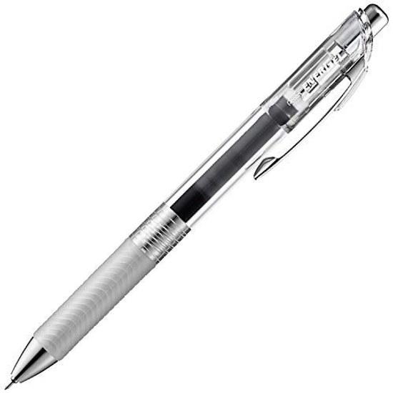 Pentel Ballpoint Pen Gel Ink EnerGel Infre 0.4mm Clear Barrel XBLN74TL-A Black