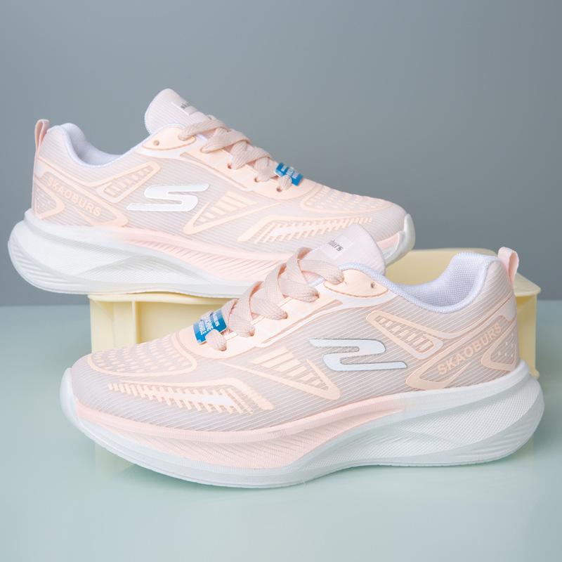 Women's shoes summer breathable deodorant mesh shoes young women's running shoes casual soft sole comfortable and lightweight shock-absorbing sports