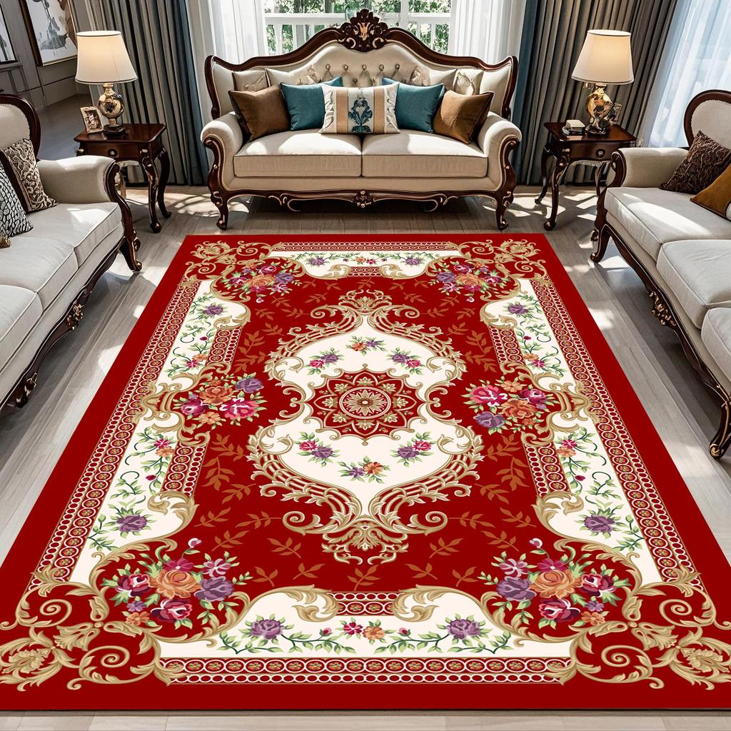 European Style Light Luxury Sofa Carpet for Living Room or Bedroom