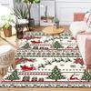 1Pc Christmas Candy Canes Rug Office Carpet Indoor Outdoor Doormat Nonslip Soft And Comfortable Living Room Christmas Halloween Gift D9186