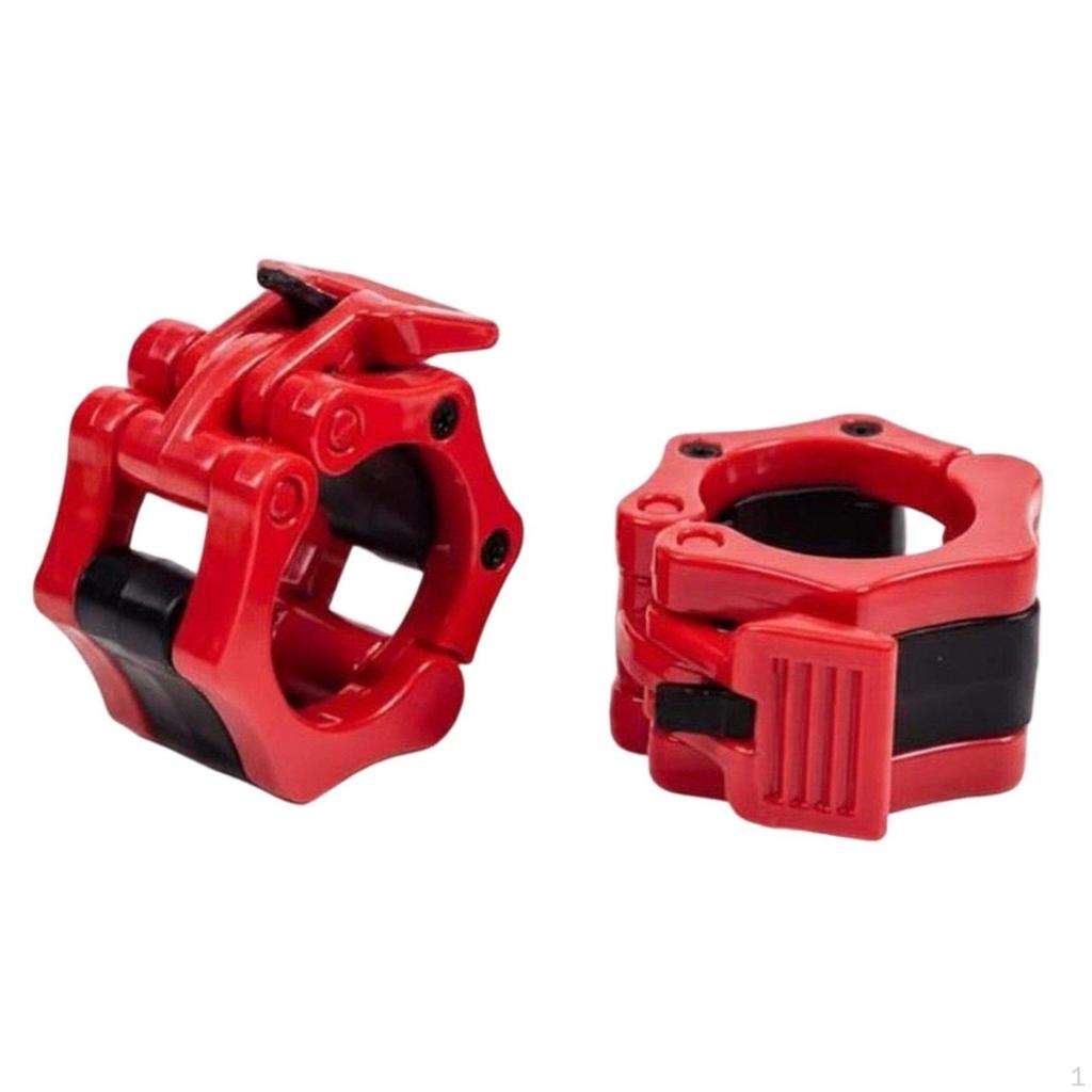 Quick Release Barbell Clips NonSlip Grip Weight Bar Clip HighStrength Locking Jaw Clamp for