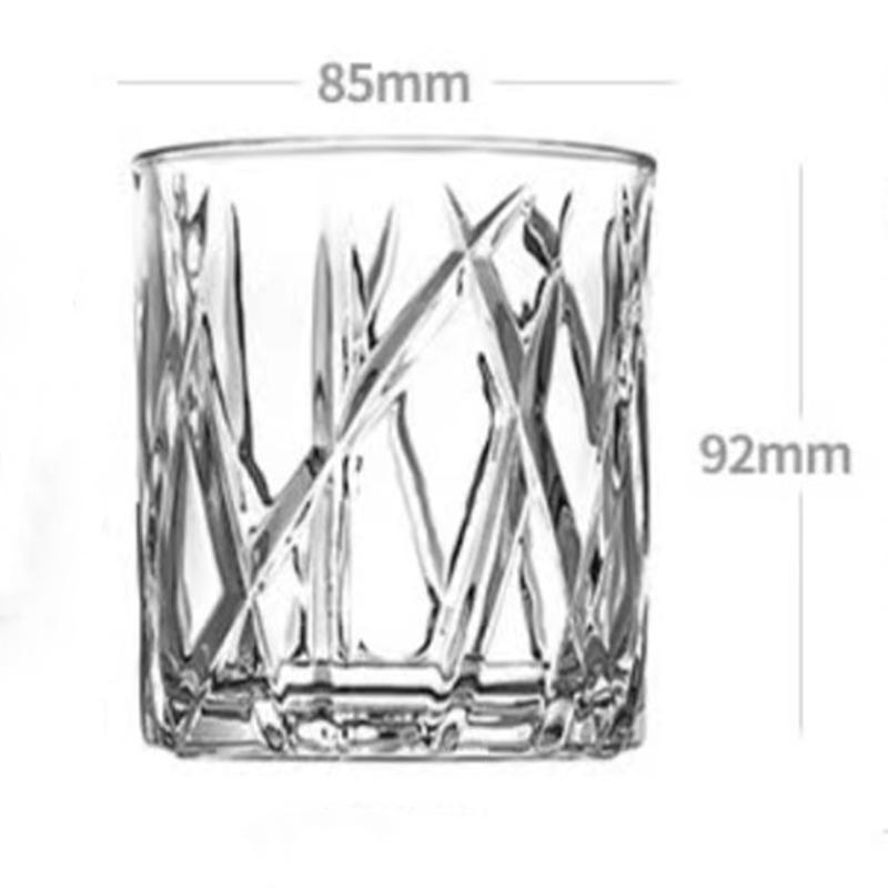 

2pcs Set 11.5oz 335ml Vintage Whiskey Glasses Cup Transparent Drinkware Cups for Party Bar Creative Cocktail Mug Liquor Glass 2pcs