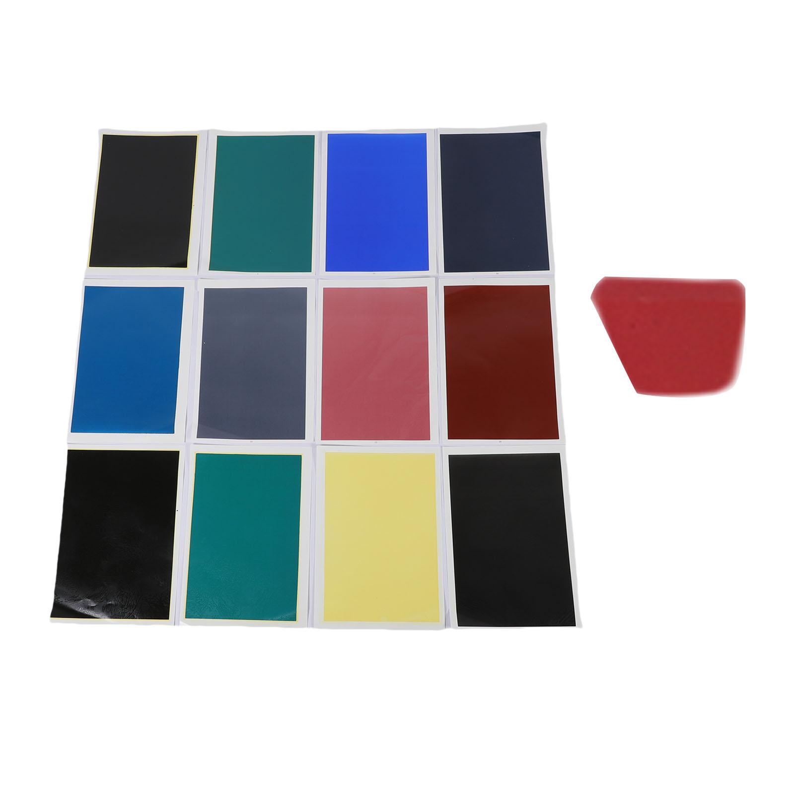 

12PCS Engraving Marking Color Paper Engraving Machine Paper for CO2 Diode Engraver Glass Metal Ceramics DIY Crafts