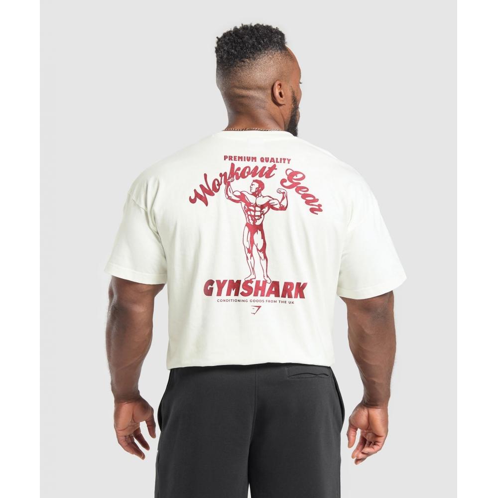 

Gymshark WorkouT Gear T shirT sofT whiTe A5a5m Wcmy S