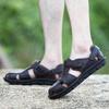 Fashion Men Beach Shoes High Quality Cow Leather Sandals for Men Men Sandals Retro Summer Shoes Genuine Leather Sandalslgb5
