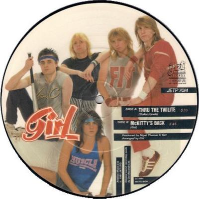 7inch Record GIRL - Thru The Twilite JETP7014 Jet Records 1981 UK Rock Used