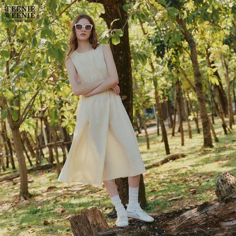 Teenie Weenie Women s Sleeveless A-Line Midi Dress M