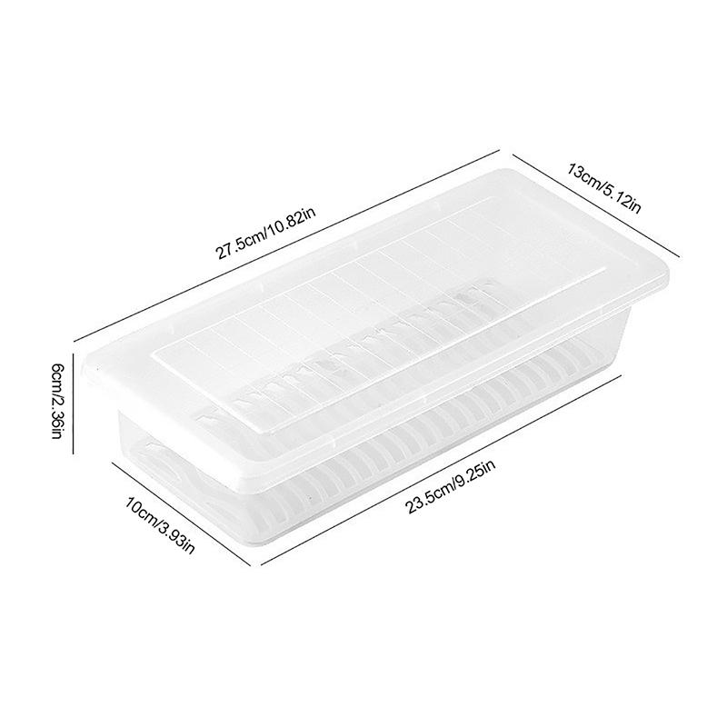 

Контейнеры для хранения свежих продуктов Кухонный органайзер для холодильника Кейс Съемный поддон для слива Поднос Для хранения фруктов овощей мяса рыбы S