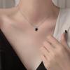 Colier lanț claviculă Inimă Neagră Vara 2022 pentru Femei - Pandantiv Trendy celebritate de pe internet