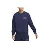 Nike Club Fleece Embroidered Logo Crewneck Fleece Sweatshirt Men Sweatshirt Dark-Navy FV4446-410