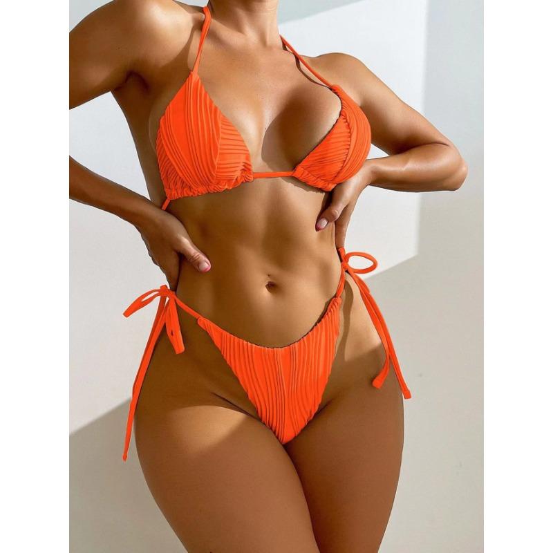 New Drawstring Strap Split Bikini Swimwear Bikini