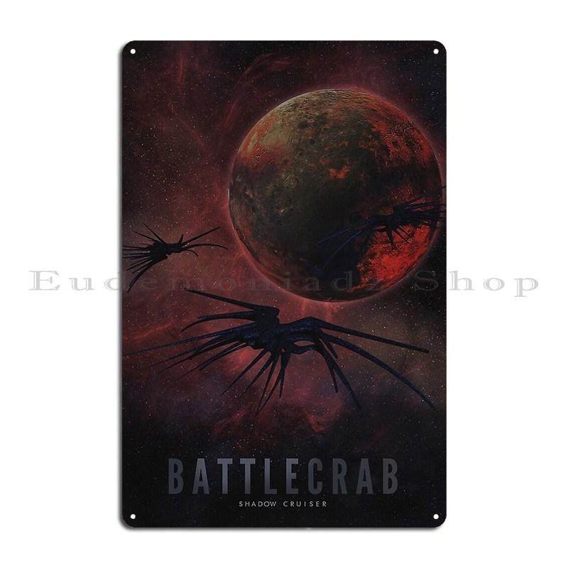 Вавилон 5 Теневой Крейсер Металлическая Табличка Пещера Дом Клуб Дизайн Клуб Жестяная Табличка Постер 20x30cm（7.8x11.8inch）