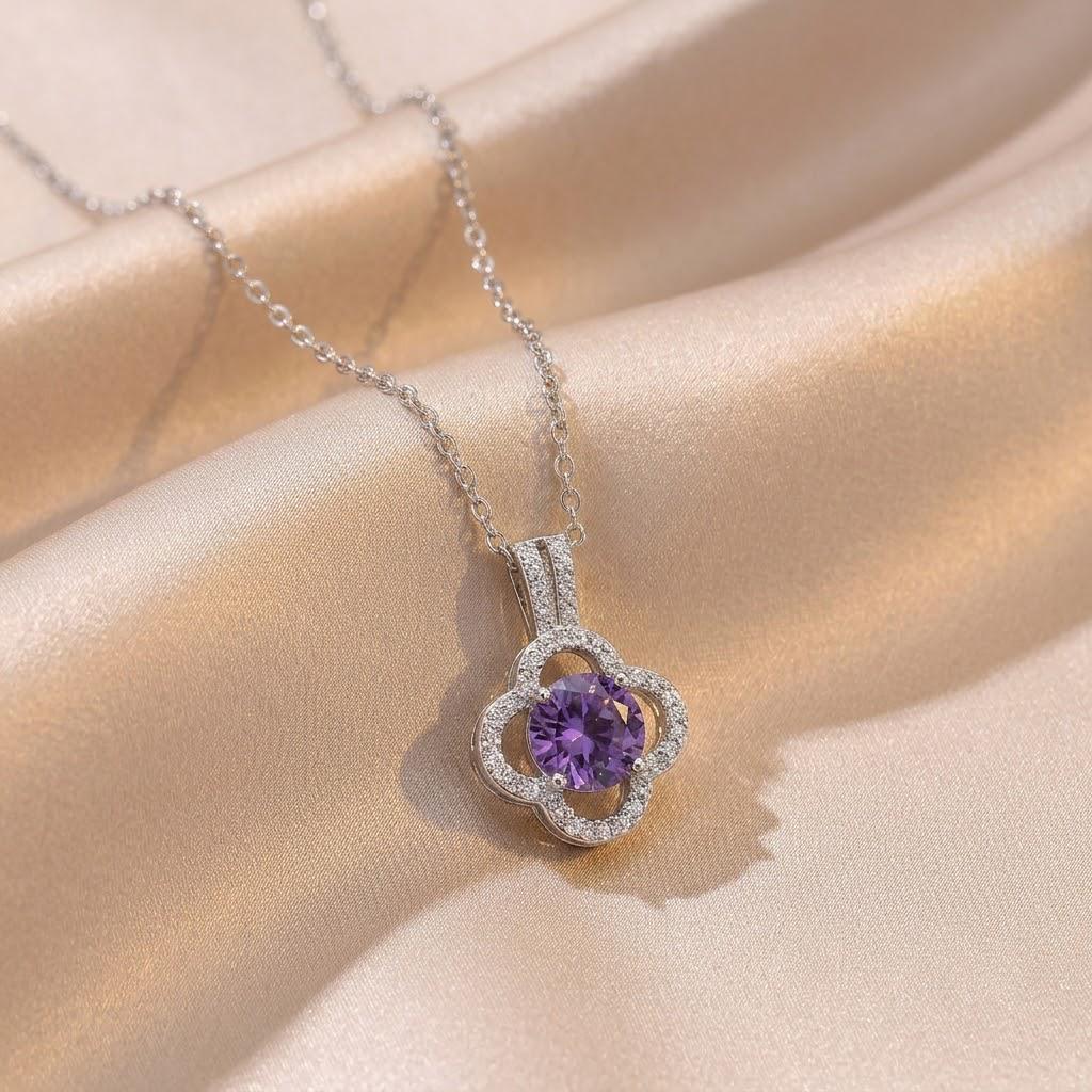 Necklace: Women's European & American Style Copper Sunflower Pendant with Zircon, Pearl, and Water Drop Design Fashionable Collarbone Chain Jewelry.