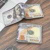 Retro US Dollar Print Men's Large Capacity Wallet with Money Clip