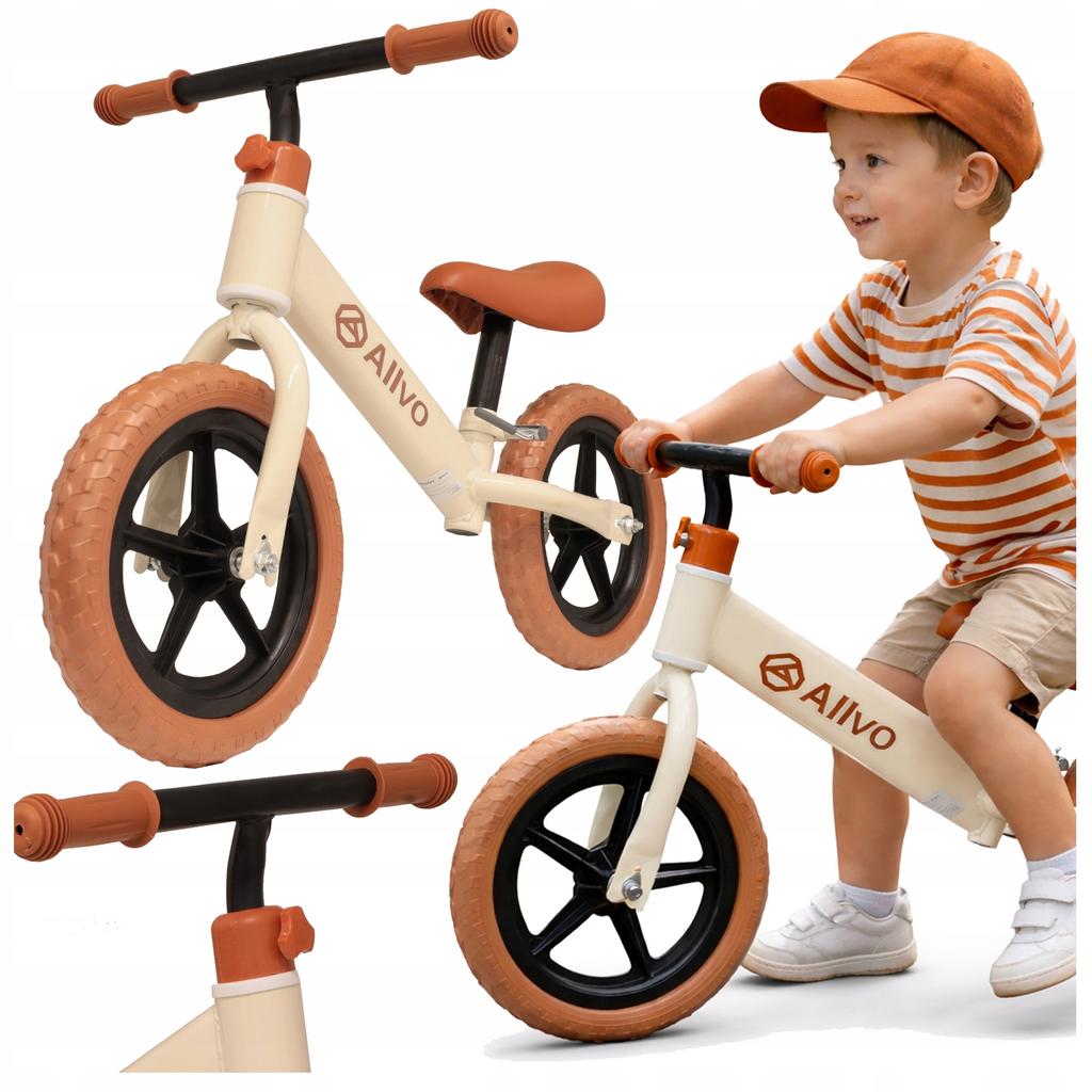[PACZB] Allvo 12" Children's Balance Bike Beige ALV-U896N