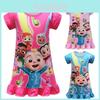 Cute And Comfortable Cocomelon Nightdress For Girls With Soft Breathable Fabric