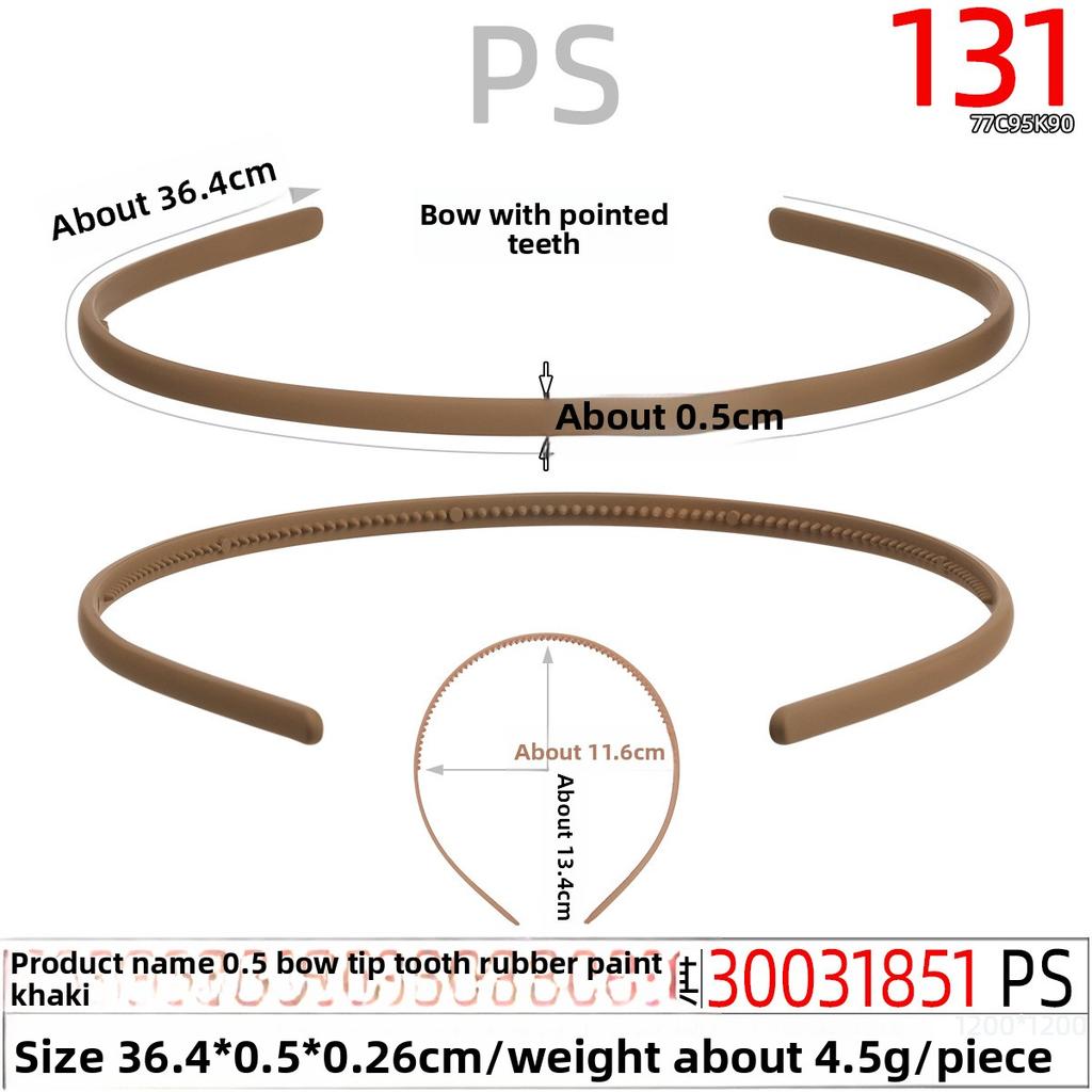 Rubber Paint Hair Band Toothed Hair Band Spray Paint Headband Children's Hair Clip