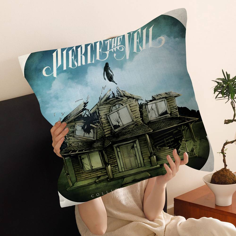 Pierce The Veil Music Band 45*45cm Cushion Cover Pillow Cover Decor Pillowcase Home Pillowcase for Couch Pillow