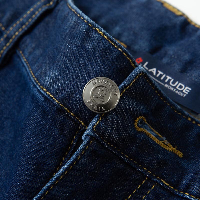 MONTAGUT Men's Tencel Soft Straight-Leg Business Jeans