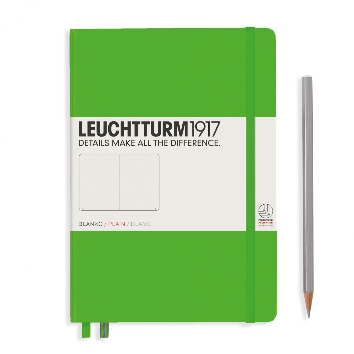 

Leuchtturm Fresh 357491 Notebook, A5, Plain, Green,