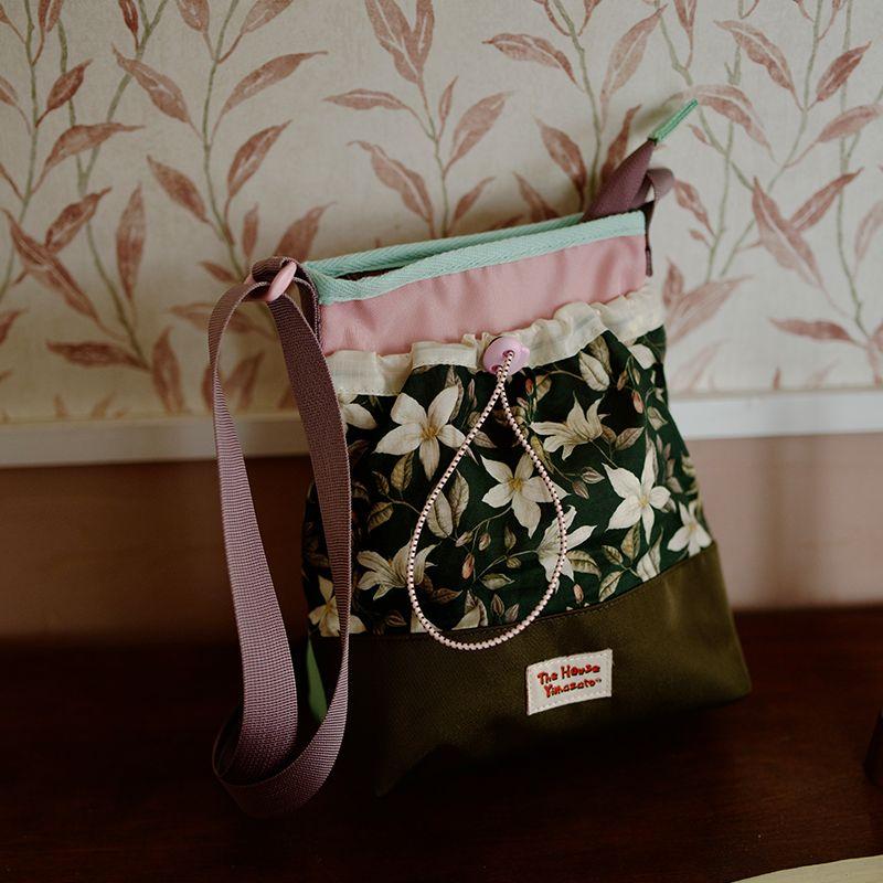 

Housedesign Оригинальная весенне-летняя новая сумка-мини для мобильного телефона в сочетании цветов, нишевая, ретро, легкая, на плечо, мессенджер, женская Green pattern