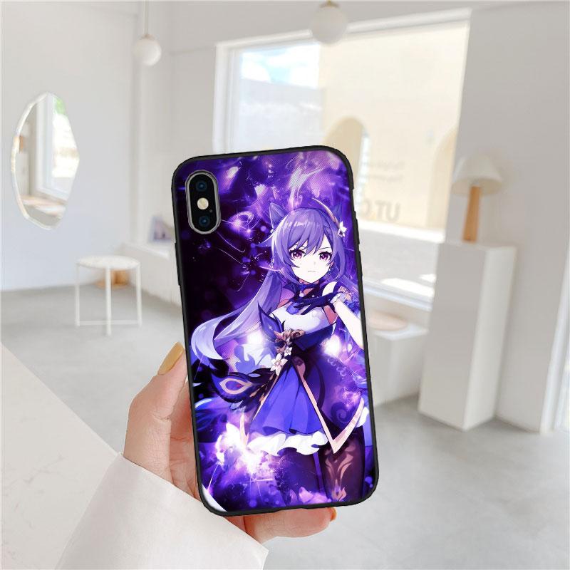 FM26 Genshin Impact Soft Shell Phone Case for iPhone 16 15 14 13 12 Pro Max Plus Mini