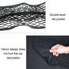 Auto Hinten Rückseite Netz Kofferraum Sitz Elastische Schnur Netz Klettverschluss Universal Aufbewahrungstasche Tasche Auto Organizer Nylon Gepäckhalter