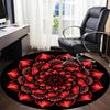 1pc Floral Mandala Office Round Area Rug, Indoor Mat Suitable ForOffice, Under Office Chairs Bedroom Living Room Home Decor, Room Deco q136