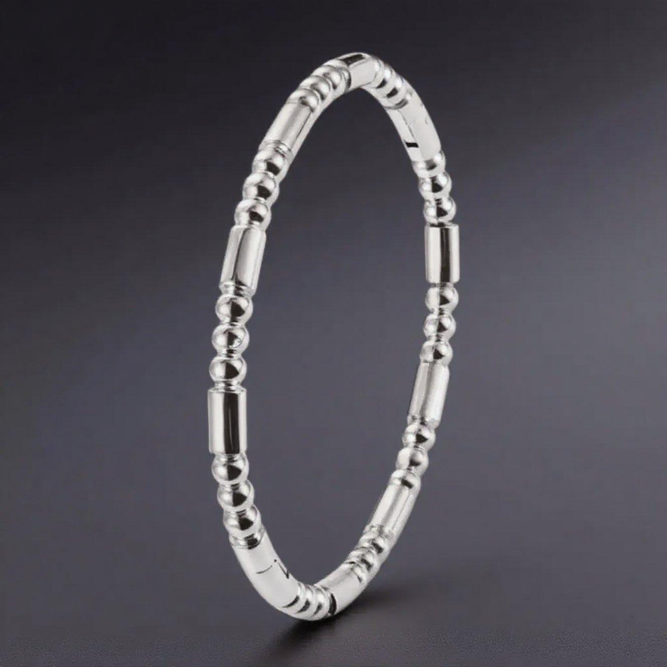 Women s Bamboo Joint Titanium Steel Bracelet - Colorfast Stainless Steel Hand Jewelry