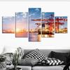 5 bucăți Transport Dock Port Navă Poze Tablouri Perete Imprimare HD Fără înrămare Decor de cameră Artă abstractă modernă Decor acasă 5 buc.