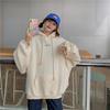 Autumn Winter Velvet Hooded Oversized Hoodie Women Loose Top Letter Print for Student Ladies