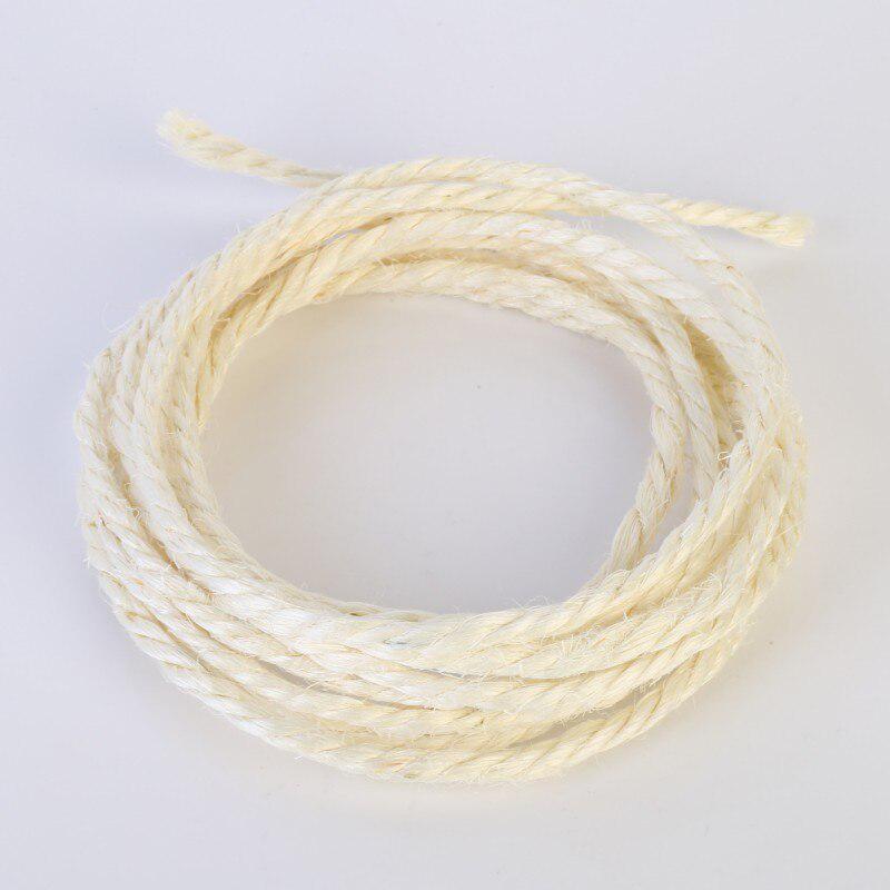 5M Sisal Rope for Cats Scratching Post Toys DIY Cat Scratch Board for Cat To Exercise Claw
