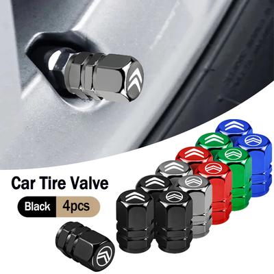 4 Stück Styling Rad Reifenventil Luftventil Kappe Staubschutz für C3 C4 C1 Jumper C5 C6 C2 2CV VTS DS4 DS5 RD3 Picasso Berlingo