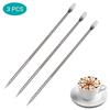 3PCS Coffee Pull Flower Needles Stainless Steel Coffee Decorating Pen