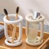 Nordic Style Luxury Ceramic Toothbrush Holder Stand Household Toothpaste Storage Organizer