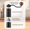 Manual Coffee Bean Grinder with Ergonomic Wood Crank 5 Core Conical Stainless Steel Burr 24 Gears