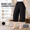 Plus Size Wijde Pijpen Broek Dames Zomer Casual Hoge Taille Oversized Broek