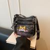 Small Square-shaped Washable Denim Bag - Casual, Simple, Large Capacity, Single Shoulder Bag