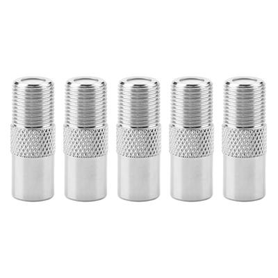 5pcs F Female To PAL Male 9.5mm Satellite TV Coaxial RF Antenna Copper Adapter Connector