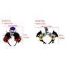 Dark Skull Head Headband Halloween Decor Bat Halloween Skull Headband Simulation Flowers Gothic Day of The Dead Headband